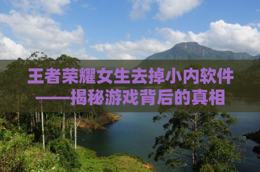 王者荣耀女生去掉小内软件——揭秘游戏背后的真相